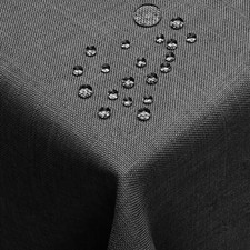 Leinen Optik Tischdecke mit Lotus Effekt, fleckabweisend, Eckig