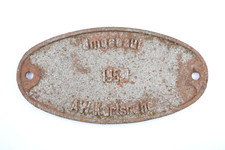 Waggonschild AW Karlsruhe