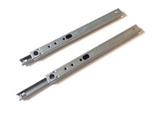 2 x Möbel Schubladen Schienen Teleskopschiene Schubfachschiene Teilauszug 185mm