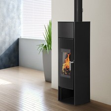Kaminofen wasserführend Schmitzker Aqua Holzofen Base Schwedenofen Kamin 7 kW