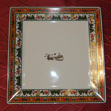 Weihnachtsteller viereckig