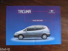 Daewoo Tacuma SX / CDX, Prospektblatt / Sales sheet, PL, selten / rare!