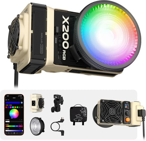 Zhiyun molus x200 - rgb, 200w