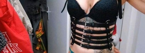 Schwarze unterbrust korsage - schwarze, unterbrust-korsage