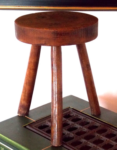 Antik hocker melkschemel - antik,