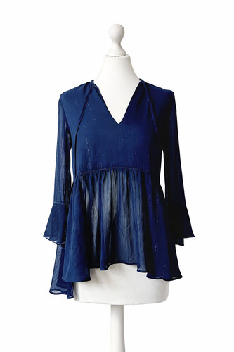 Zara bluse nachtblau - zara,