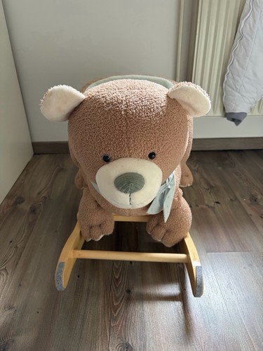 Schaukelbär aus holz und - schaukelbär,