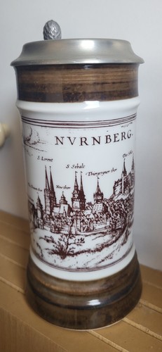 Vintage bierkrug mit - bierkrug,