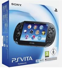 PS Vita Spielkonsole - Crystal Schwarz  & Uncharted Golden Abyss & Schutz & Case