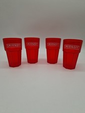 4x Smirnoff Vodka Acryl Becher