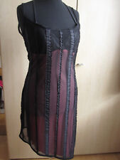 Lip Service Last little Whorehouse Kleid schwarz pink Gr. L gothic lack 2-lagig