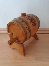 DDR Deko Holzfass Bierfass Weinfass Handarbeit mit Ständer
