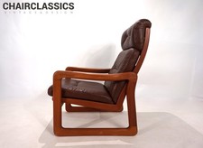 EMC Teak Ledersessel, 1960