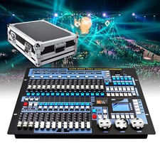 DMX512 Konsole 1024 Kanäle Lichtmischpult Dimmer Disco Party Show Mit Flightcase