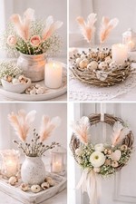 24 STK Dekostecker Federn