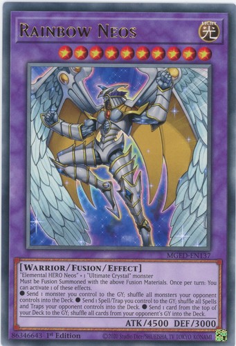 Yugioh rainbow neos mged de137 - yugioh,