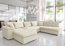 Wohnlandschaft Lincoln Cord mit Schlaffunktion Ecksofa Polsterecke Eckcouch