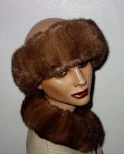 Nerz Pelz Stirnband Echt Fell Haarband Mink Fur Echtpelz Sky Band Schal Norka