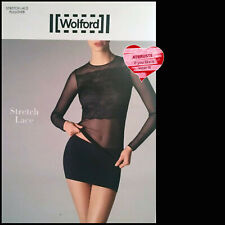 Wolford Stretch Lace Pullover • S • black ... aus elastischem zarten Tüll
