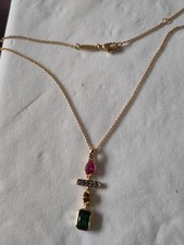 Thomas Sabo KE1892-488-7 Gold Bunte Magische Steine Halskette Silber