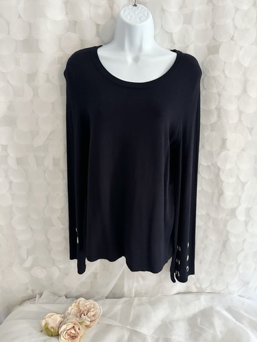 Vtg black knit - vtg, sleeve