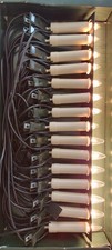 Weihnachtsbeleuchtung IP44 Außen 230V mit 15x Kerzenlampen