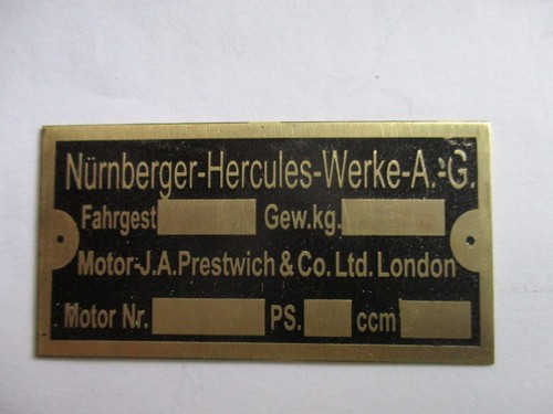 Schild hercules mit jap motor - hercules,