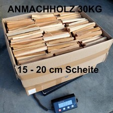 Anzündholz 30kg gespalten trocken ofenfertig Anmachholz Anfeuerholz Fichte Kiefe