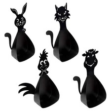 Niedliche Metall Tierfigur Statue Toilettenpapierhalter Badezimmer Indoor