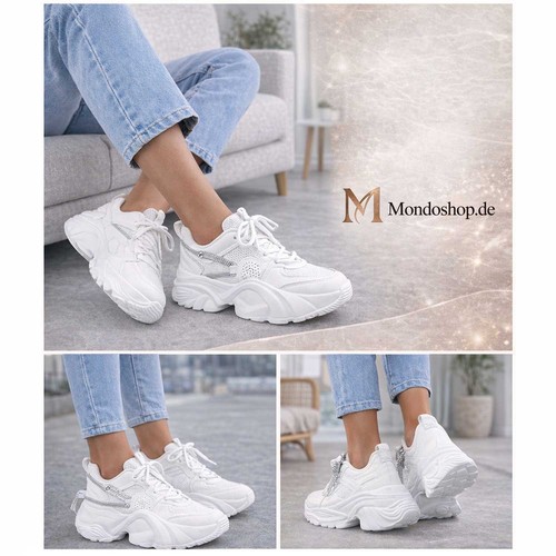 Damen plateau sneaker weiß - damen,