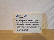 [ÖBB] Zuglaufschild EC 24 Budapest Keleti pu. - Dortmund