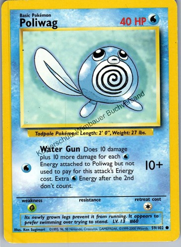 Pokemon poliwag sammelkarte - pokemon,