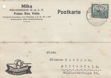 PRATAU, Postkarte 1930, Milka Nährmittel-Fabrik GmbH