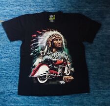 Hochwertiges Rock Eagle Classic Herren American Indian / Motorrad Grafik T-Shirt