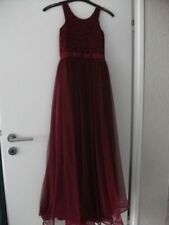 Mädchen Abendkleid Ballkleid Größe 13-15 Jahre,Bordeaux Farbe