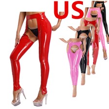 US Women's Tights Pants PVC