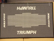 BikeTek Motorrad Fußmatte Triumph Türmatte Schmutzmatte  Entrance Mat