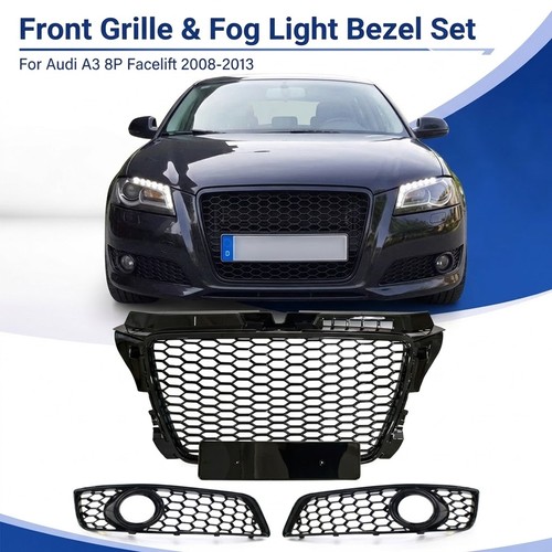 Set glanz schwarz kühlergrill - schwarz,