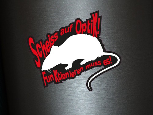 Aufkleber scheiß auf - aufkleber,