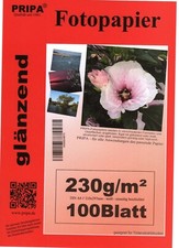 100 Blatt PRIPA Fotopapier DIN