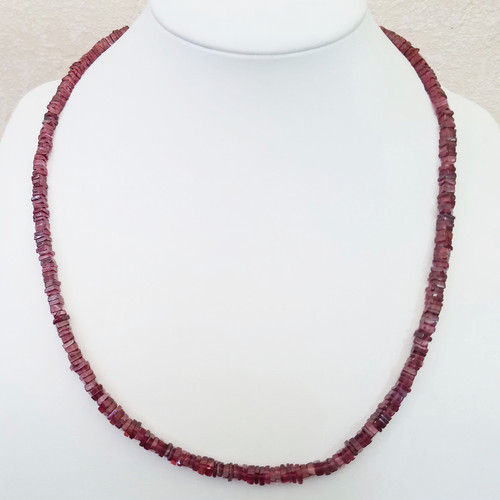 Edelsteinkette granat 50cm - granat, –50cm