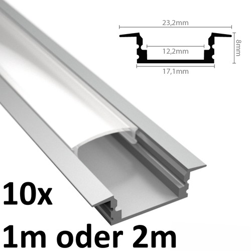 10x alu profil - 10x, schiene