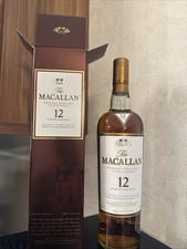 UK Rare,The Macallan 12 YO Sherry oak Highland Single Malt Scotch Whisky 40% 0,7