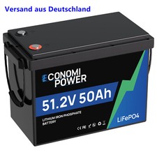 48V 50Ah LiFePO4 Lithium-Ion Batterie mit 50A BMS für RV Solar Notstromve Boote