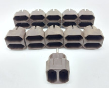11x Doppelstecker EU Brennenstuhl 2fach Adapter EURO Braun 2,5/250 #KT8134X
