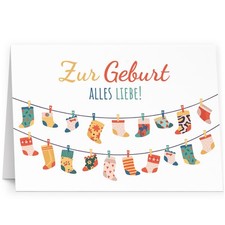 Große Karte zur Geburt XXL