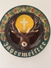 Jägermeister Wandteller Vintage Keramik Original