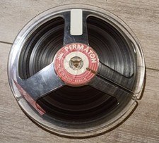 PERMATON Tonbandspule 18 cm aus transparentem Kunststoff