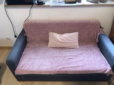 IKEA Ausklappbares Sofa 2er Sitzer, Grau zu Verschenken