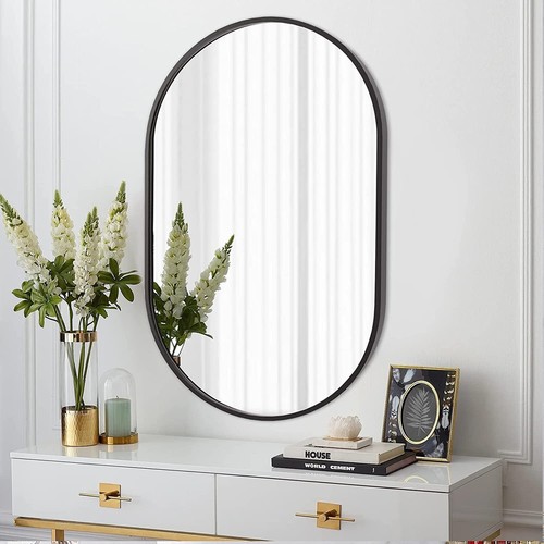 100cm wandspiegel schwarz - 100cm,